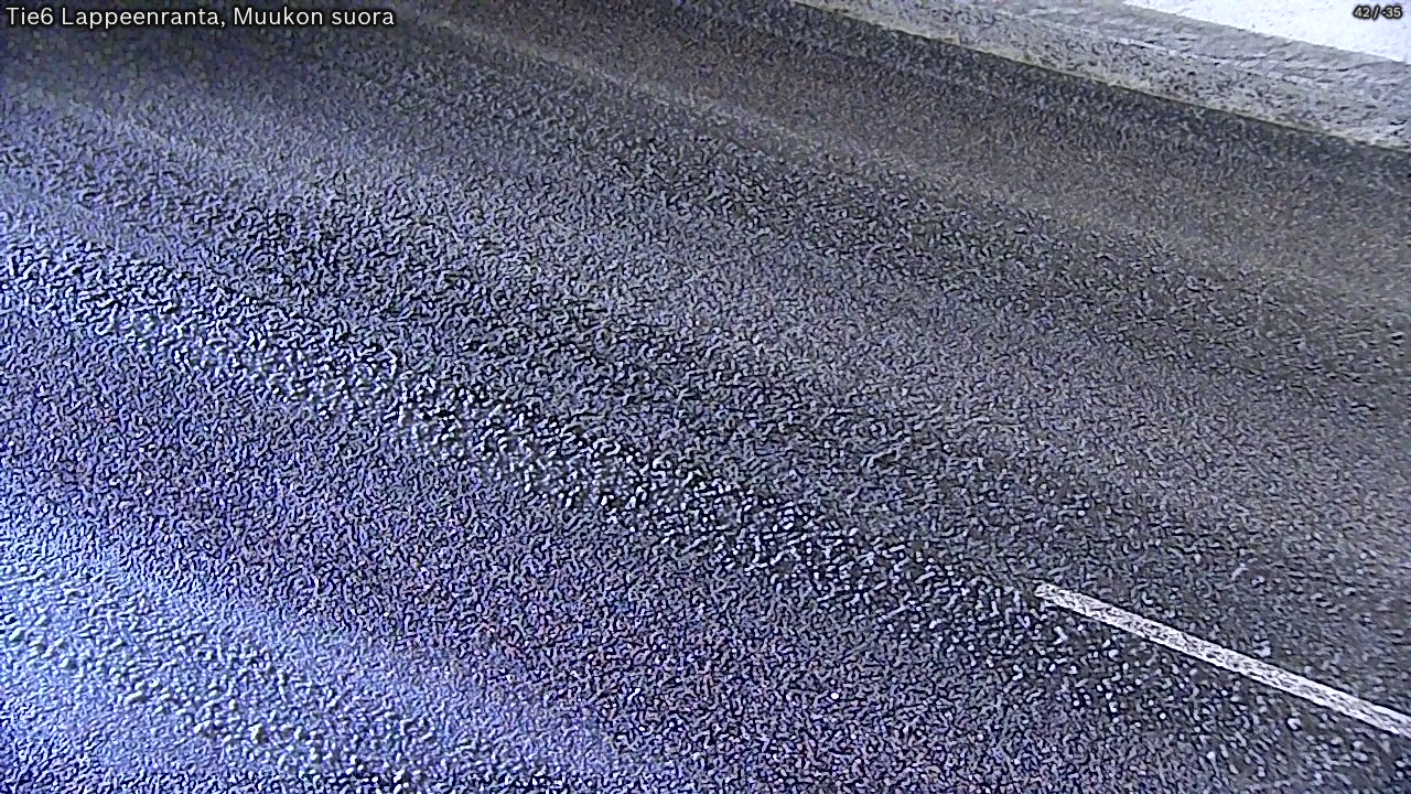 Weather Camera Image Road 6 Lappeenranta, Muukko straight, Lappeenranta, Etelä-Karjala