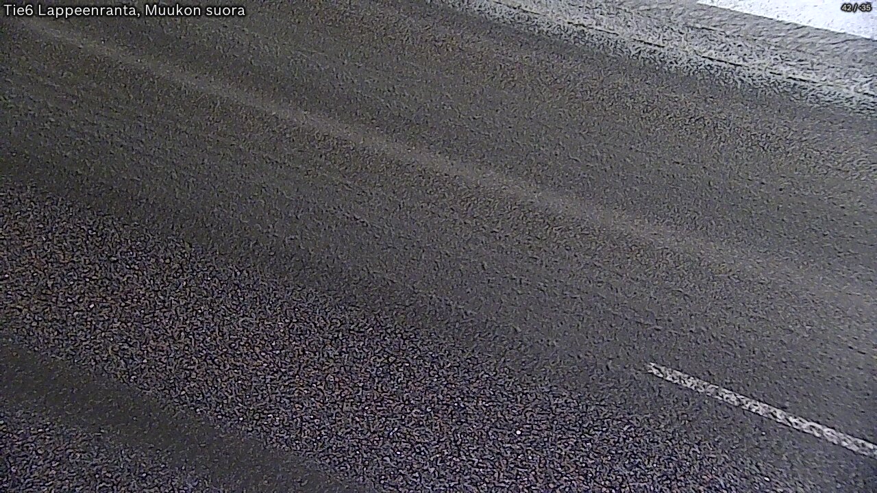 Weather Camera Image Road 6 Lappeenranta, Muukko straight, Lappeenranta, Etelä-Karjala
