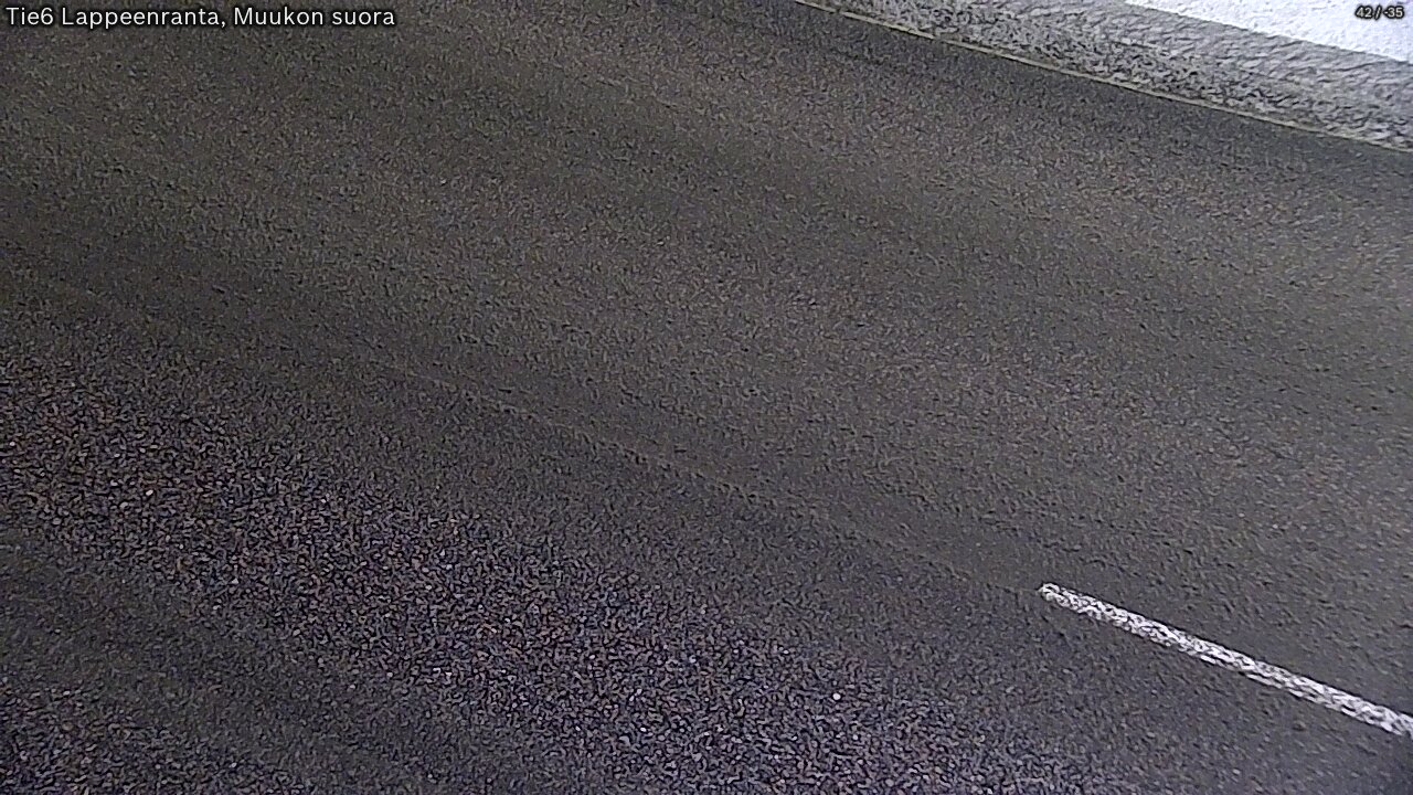 Weather Camera Image Road 6 Lappeenranta, Muukko straight, Lappeenranta, Etelä-Karjala
