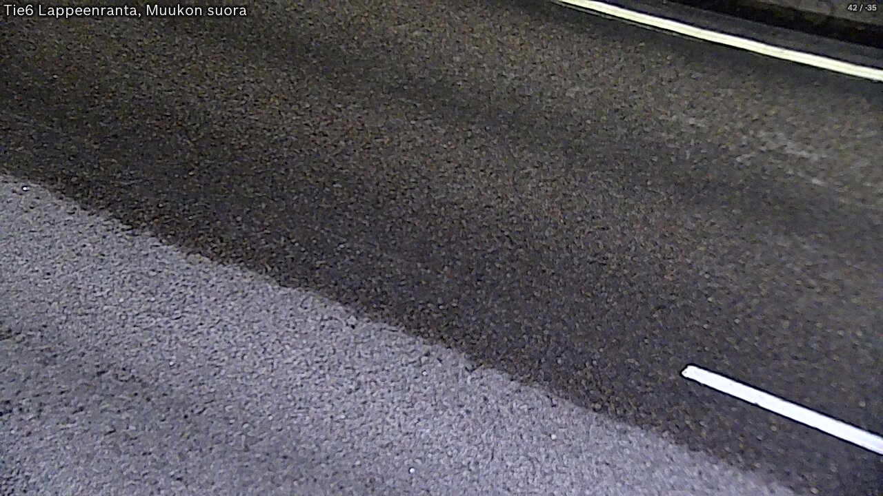 Weather Camera Image Road 6 Lappeenranta, Muukko straight, Lappeenranta, Etelä-Karjala