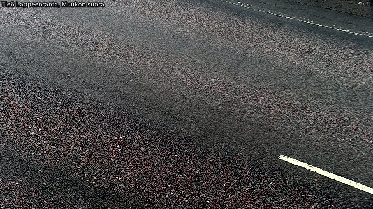 Weather Camera Image Road 6 Lappeenranta, Muukko straight, Lappeenranta, Etelä-Karjala