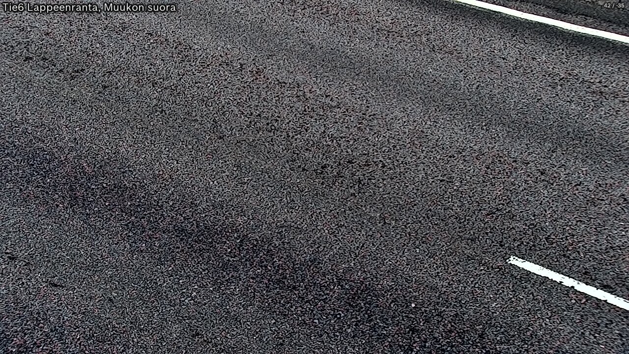 Weather Camera Image Road 6 Lappeenranta, Muukko straight, Lappeenranta, Etelä-Karjala