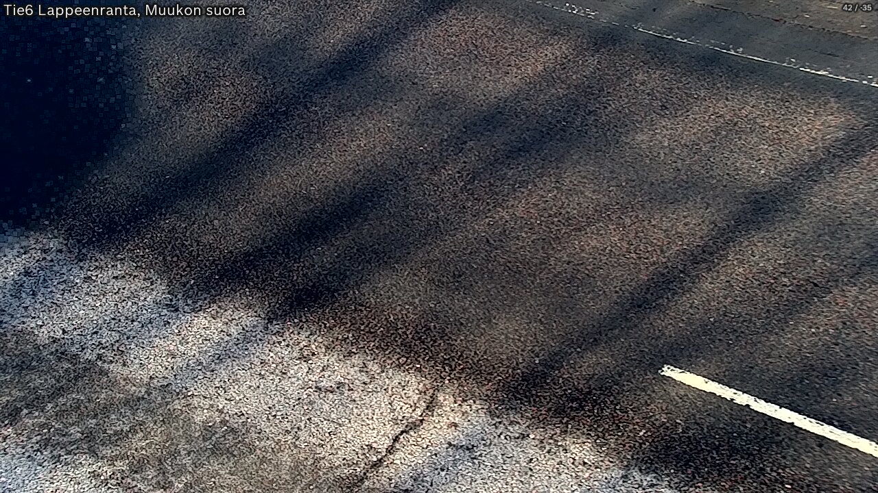 Weather Camera Image Road 6 Lappeenranta, Muukko straight, Lappeenranta, Etelä-Karjala