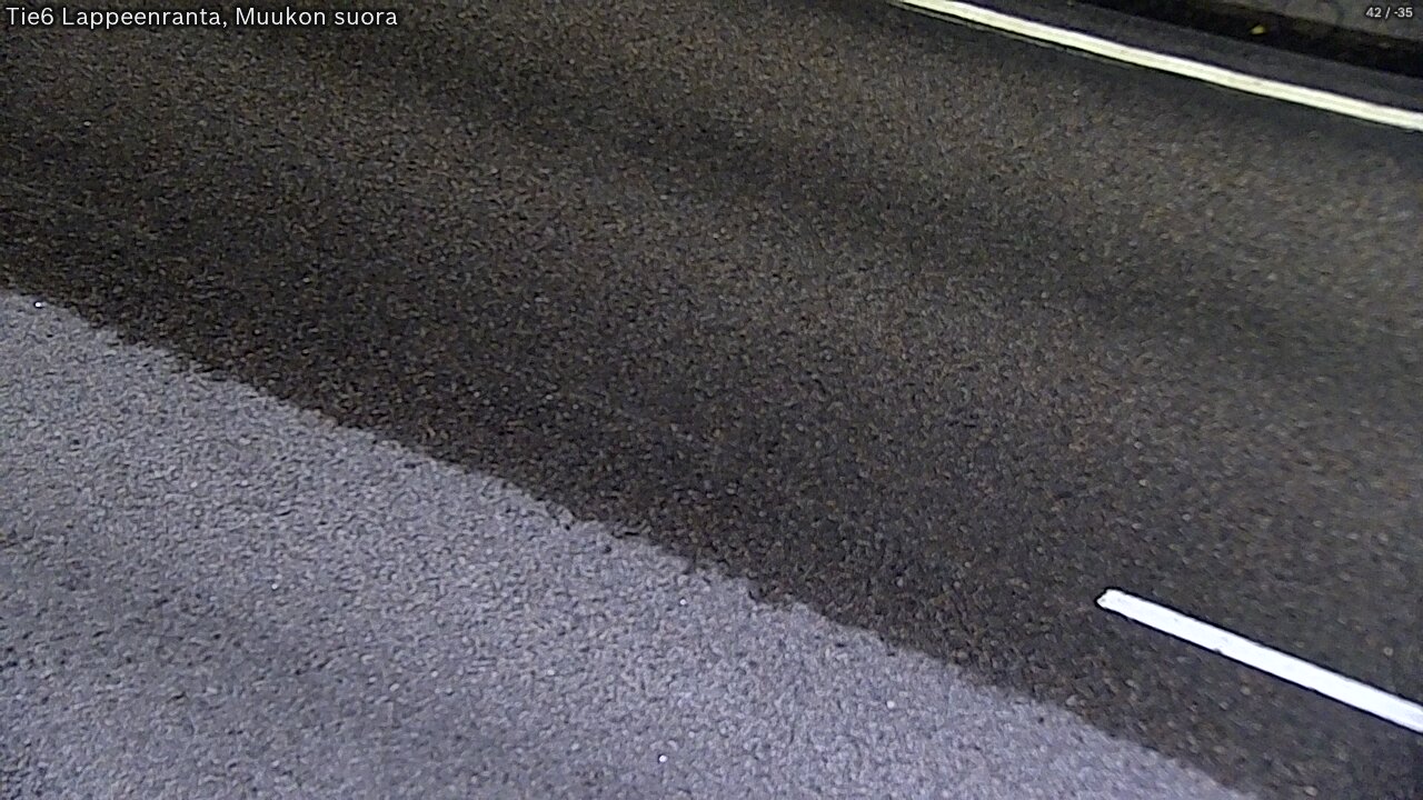 Weather Camera Image Road 6 Lappeenranta, Muukko straight, Lappeenranta, Etelä-Karjala