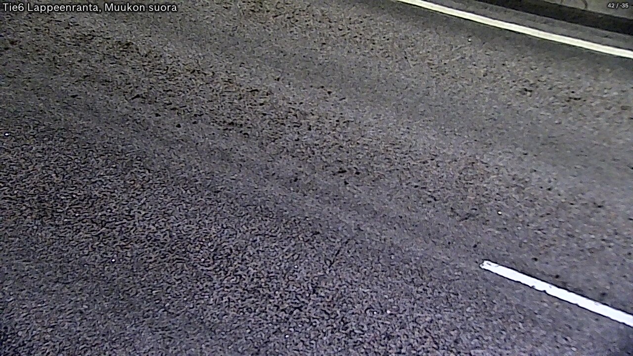 Weather Camera Image Road 6 Lappeenranta, Muukko straight, Lappeenranta, Etelä-Karjala