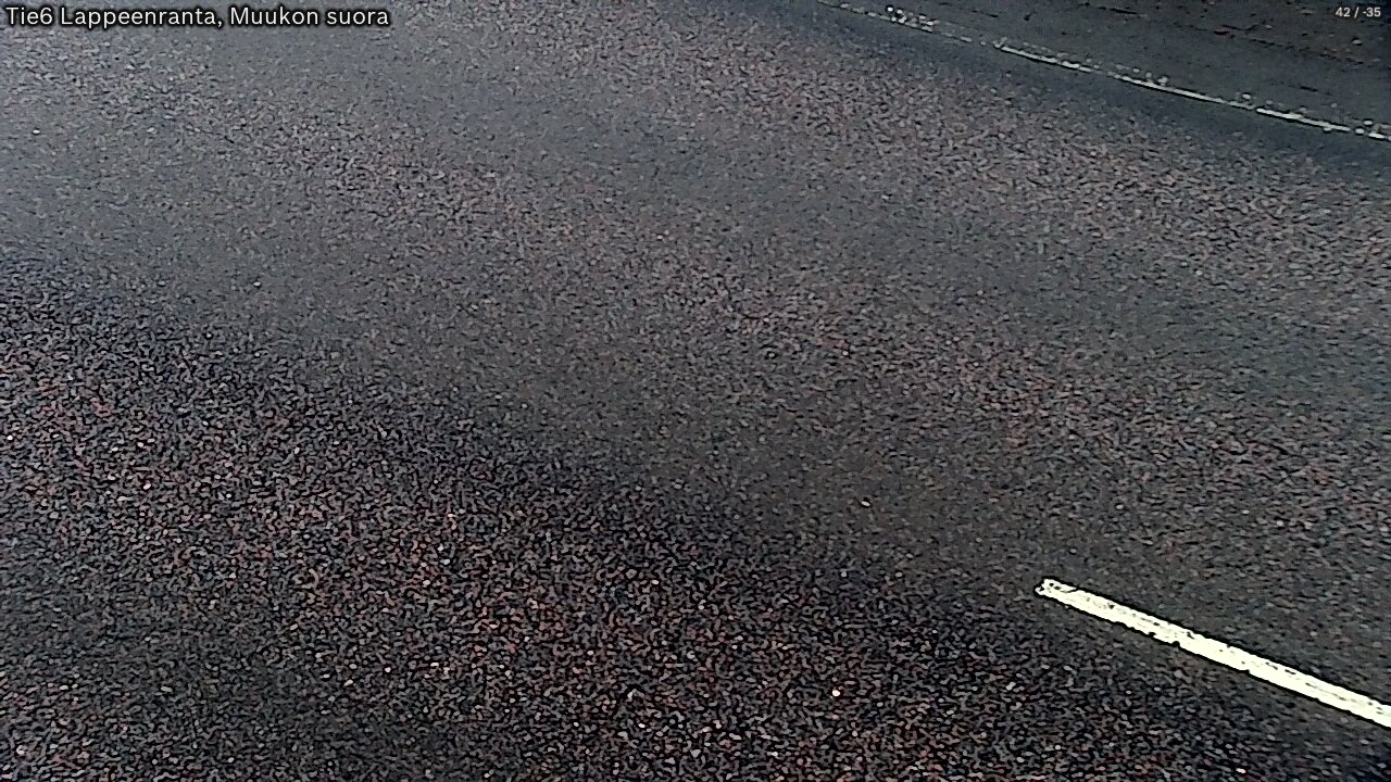Weather Camera Image Road 6 Lappeenranta, Muukko straight, Lappeenranta, Etelä-Karjala