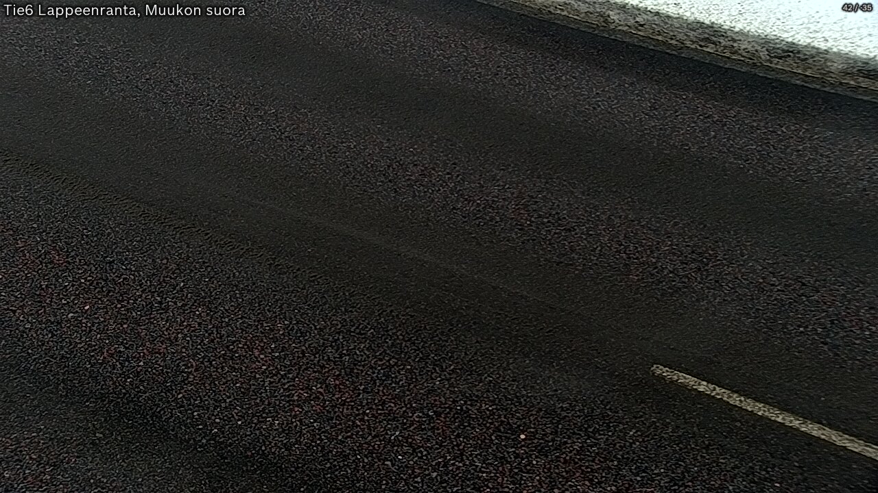 Weather Camera Image Road 6 Lappeenranta, Muukko straight, Lappeenranta, Etelä-Karjala