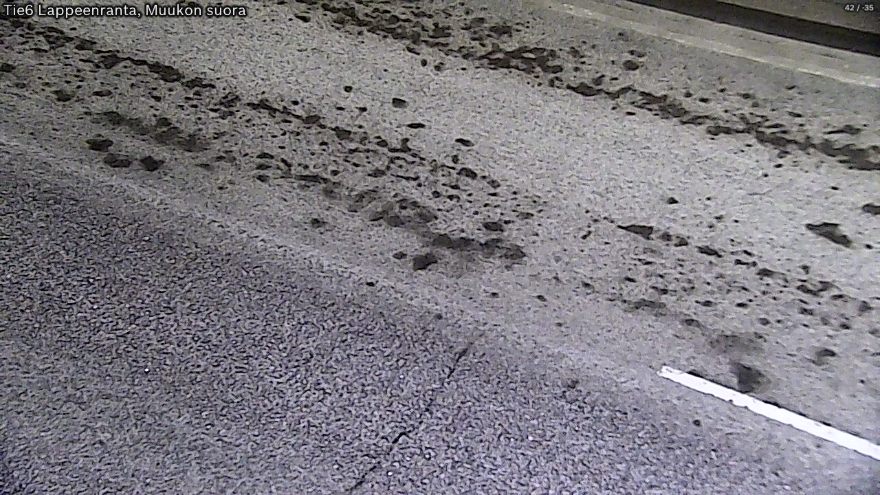 Weather Camera Image Road 6 Lappeenranta, Muukko straight, Lappeenranta, Etelä-Karjala