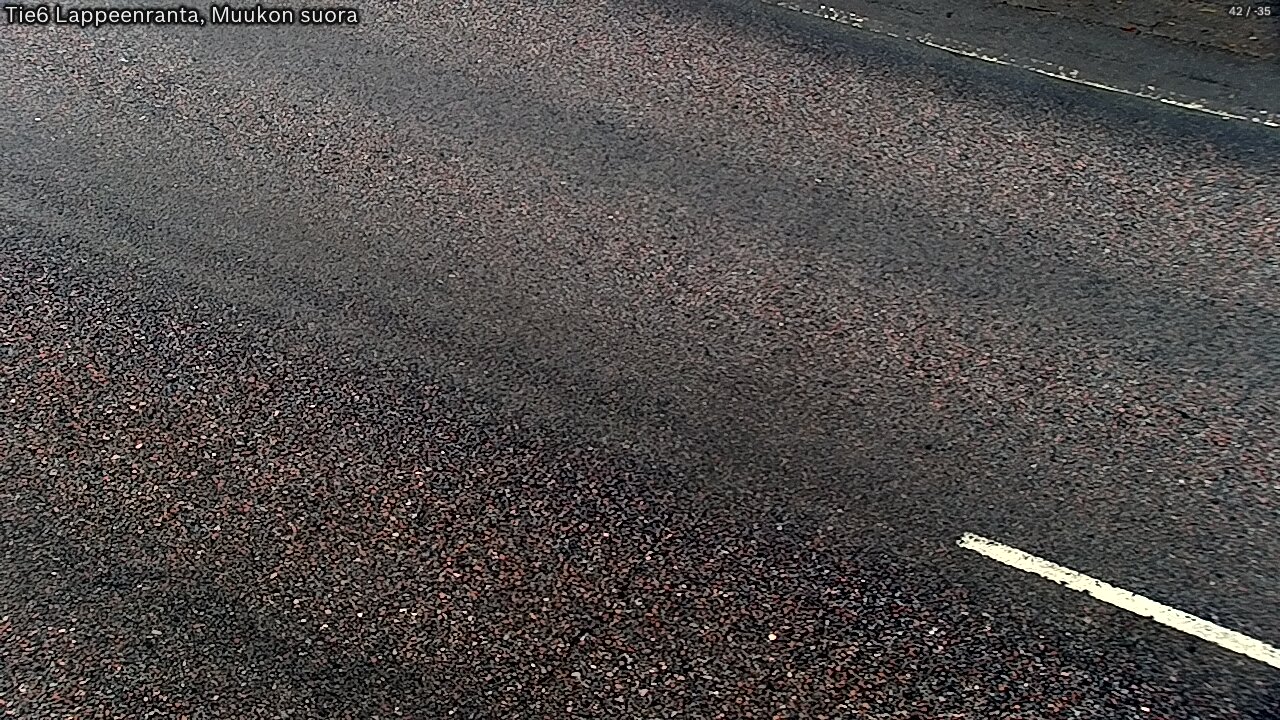Weather Camera Image Road 6 Lappeenranta, Muukko straight, Lappeenranta, Etelä-Karjala