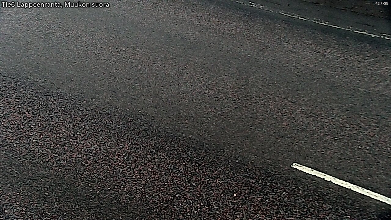 Weather Camera Image Road 6 Lappeenranta, Muukko straight, Lappeenranta, Etelä-Karjala