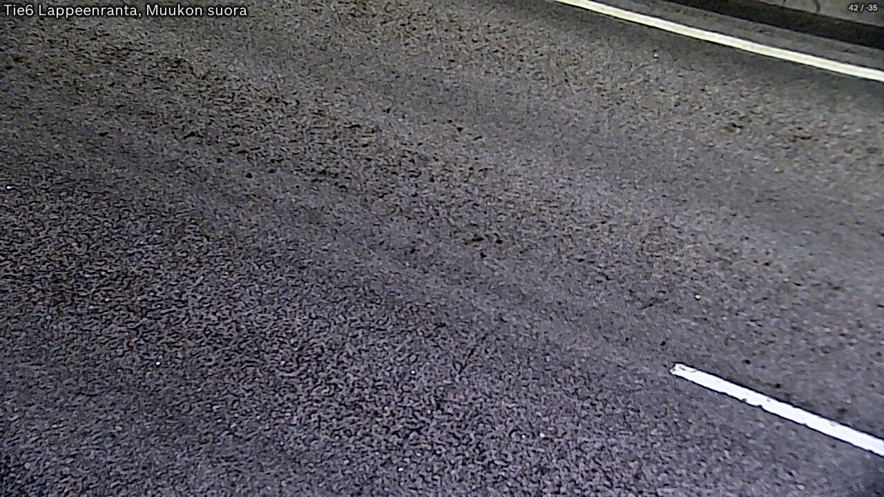Weather Camera Image Road 6 Lappeenranta, Muukko straight, Lappeenranta, Etelä-Karjala