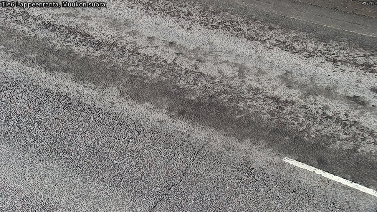 Weather Camera Image Road 6 Lappeenranta, Muukko straight, Lappeenranta, Etelä-Karjala
