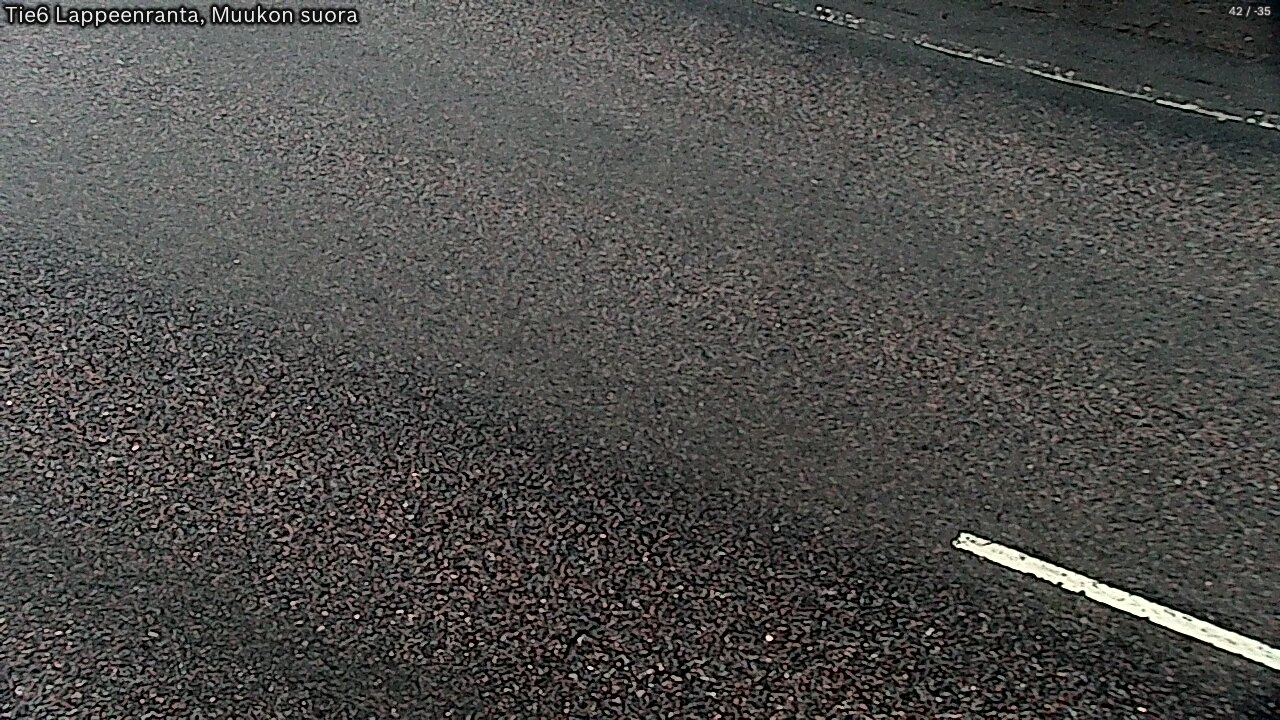 Weather Camera Image Road 6 Lappeenranta, Muukko straight, Lappeenranta, Etelä-Karjala