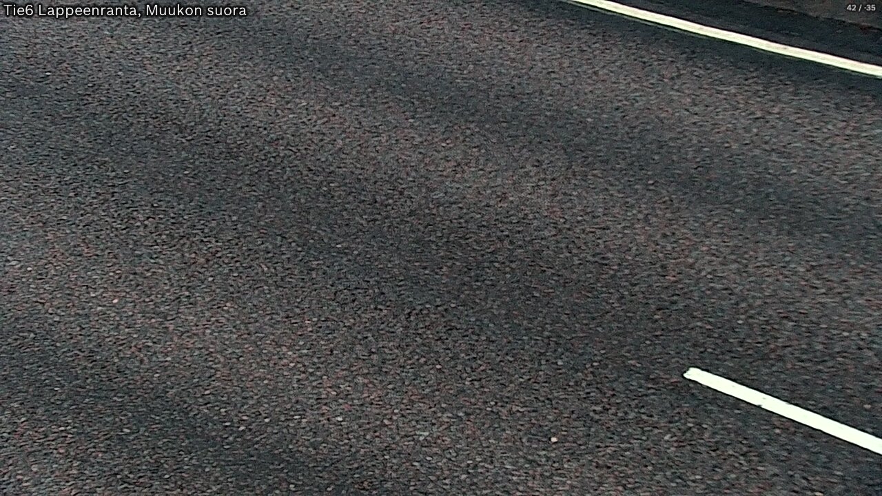 Weather Camera Image Road 6 Lappeenranta, Muukko straight, Lappeenranta, Etelä-Karjala
