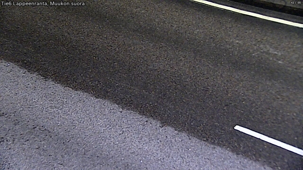 Weather Camera Image Road 6 Lappeenranta, Muukko straight, Lappeenranta, Etelä-Karjala