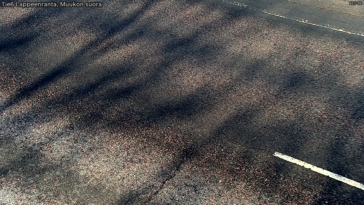 Weather Camera Image Road 6 Lappeenranta, Muukko straight, Lappeenranta, Etelä-Karjala