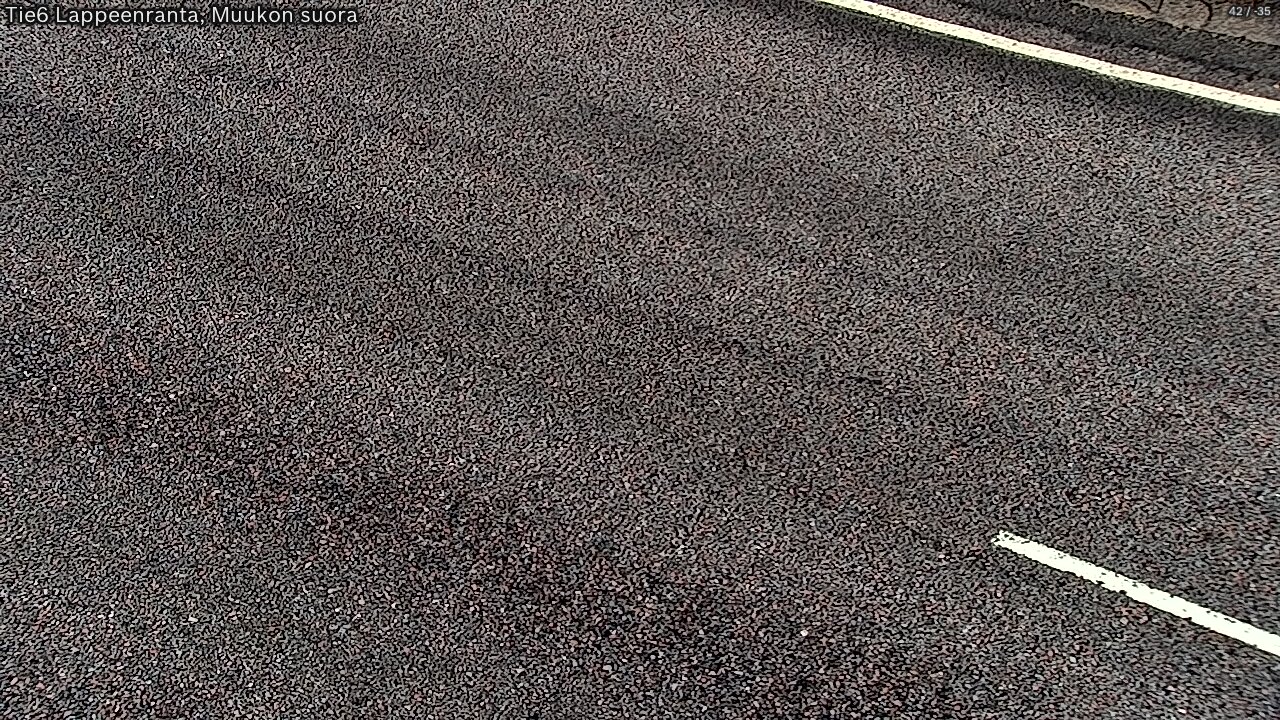 Weather Camera Image Road 6 Lappeenranta, Muukko straight, Lappeenranta, Etelä-Karjala