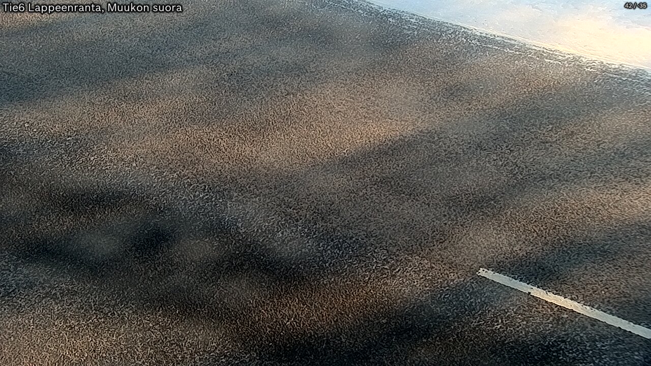 Weather Camera Image Road 6 Lappeenranta, Muukko straight, Lappeenranta, Etelä-Karjala