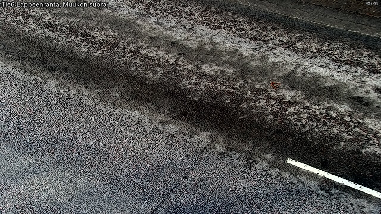 Weather Camera Image Road 6 Lappeenranta, Muukko straight, Lappeenranta, Etelä-Karjala