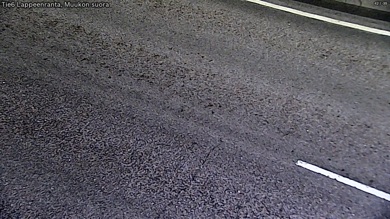 Weather Camera Image Road 6 Lappeenranta, Muukko straight, Lappeenranta, Etelä-Karjala