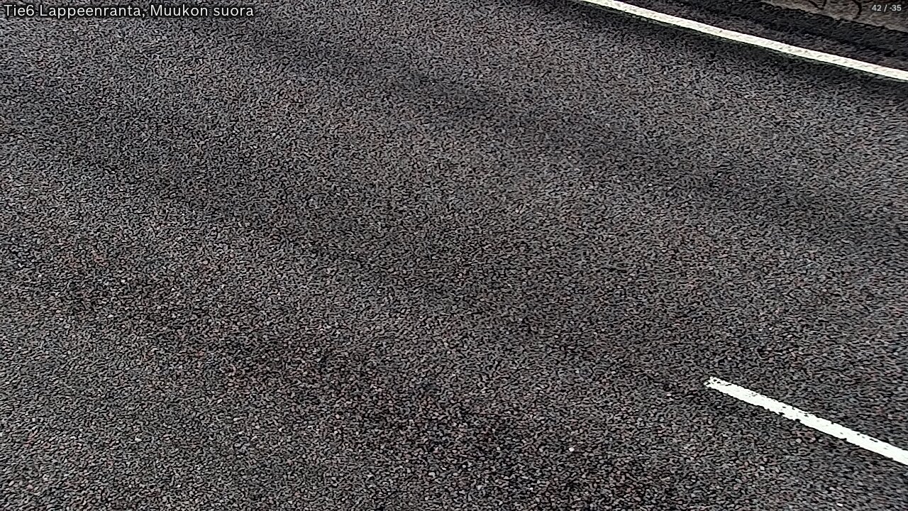 Weather Camera Image Road 6 Lappeenranta, Muukko straight, Lappeenranta, Etelä-Karjala