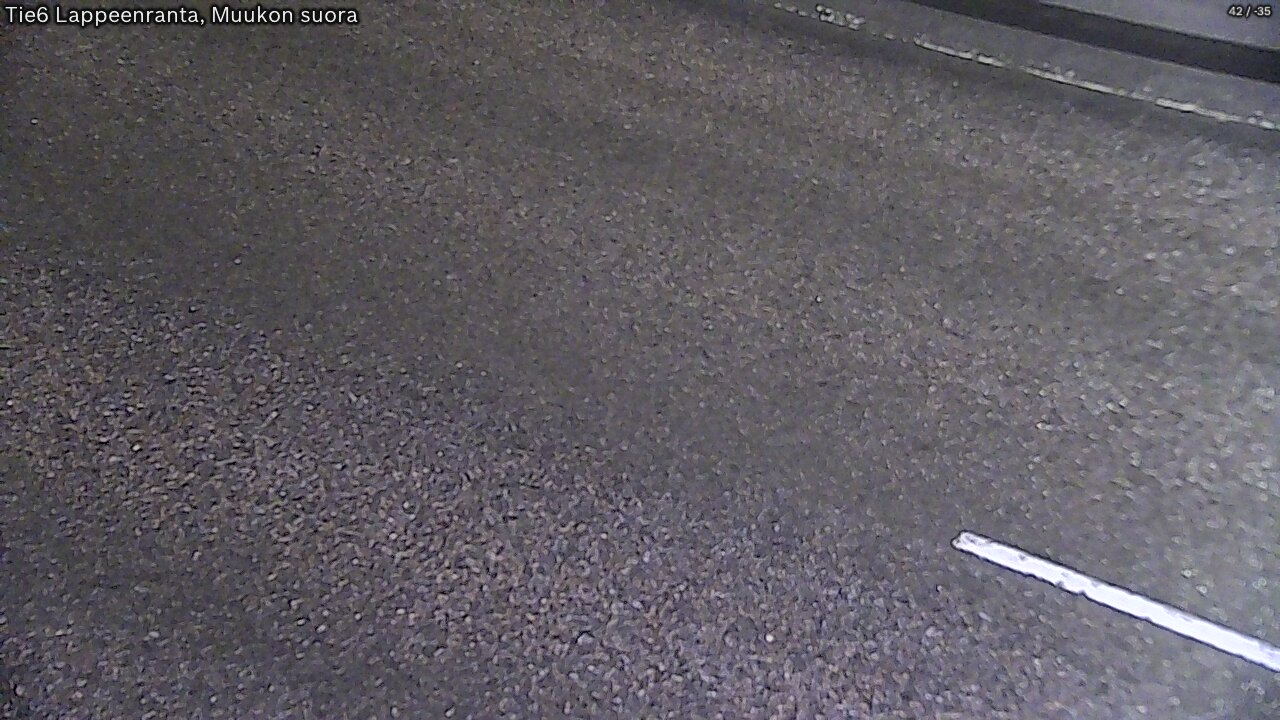 Weather Camera Image Road 6 Lappeenranta, Muukko straight, Lappeenranta, Etelä-Karjala