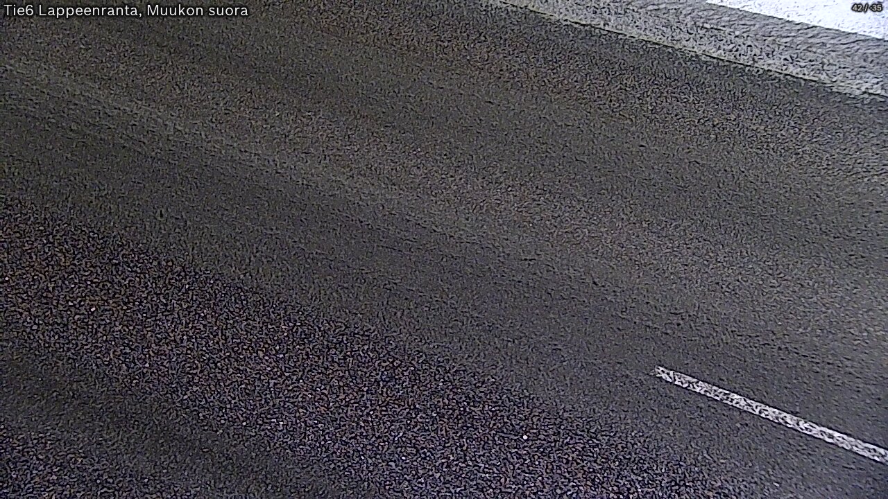 Weather Camera Image Road 6 Lappeenranta, Muukko straight, Lappeenranta, Etelä-Karjala