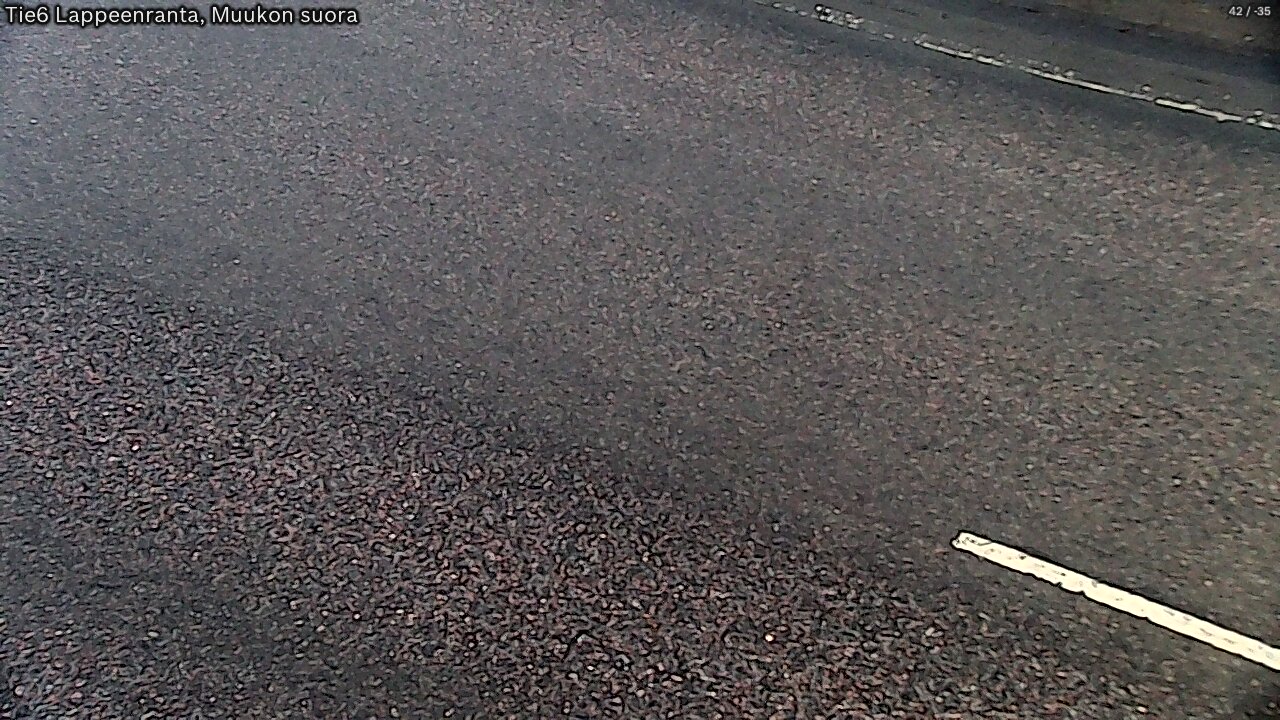 Weather Camera Image Road 6 Lappeenranta, Muukko straight, Lappeenranta, Etelä-Karjala