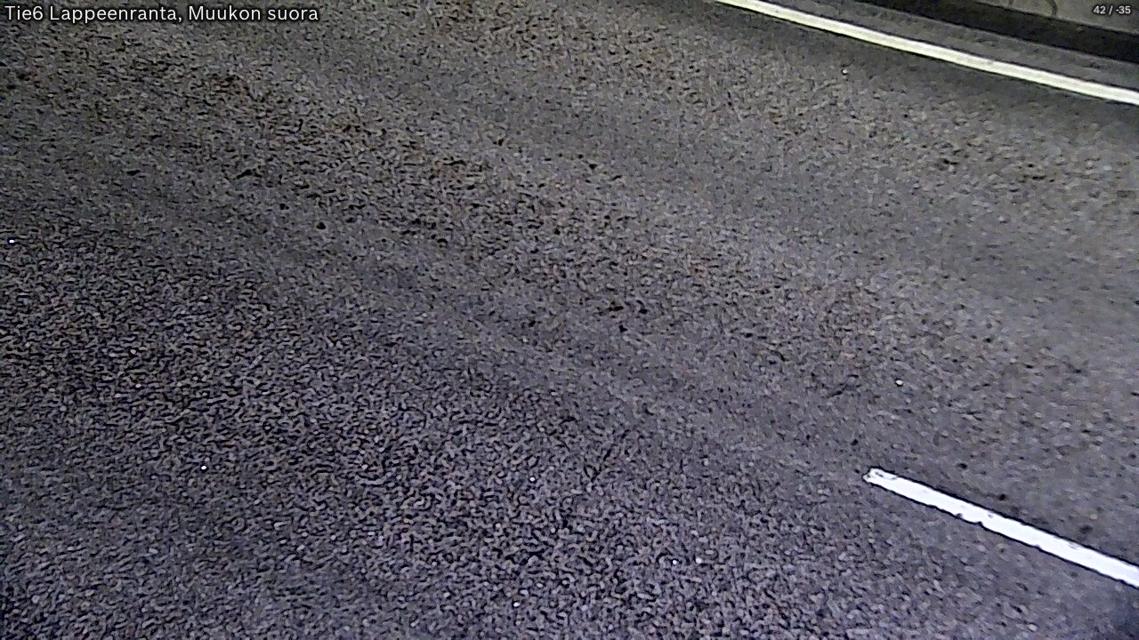 Weather Camera Image Road 6 Lappeenranta, Muukko straight, Lappeenranta, Etelä-Karjala