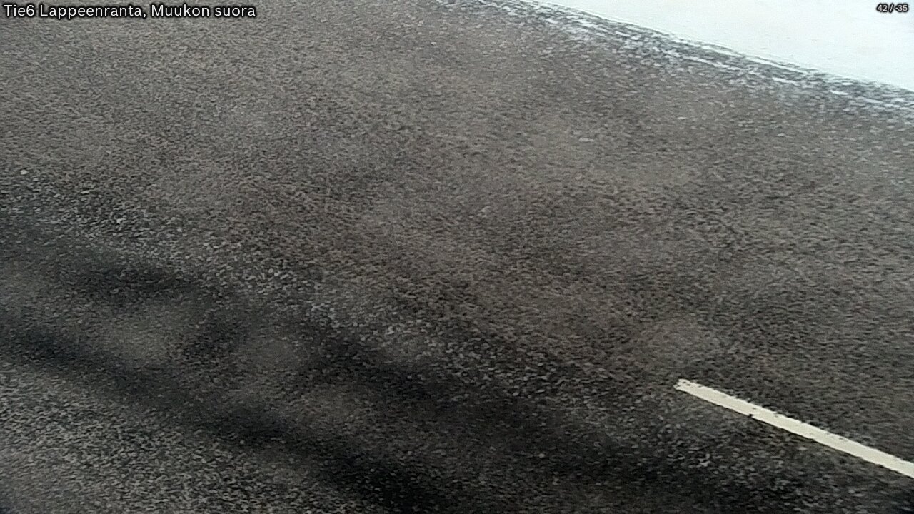 Weather Camera Image Road 6 Lappeenranta, Muukko straight, Lappeenranta, Etelä-Karjala