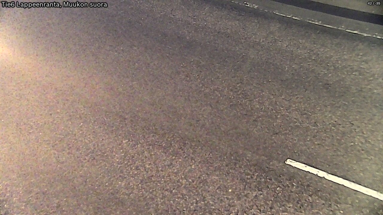Weather Camera Image Road 6 Lappeenranta, Muukko straight, Lappeenranta, Etelä-Karjala
