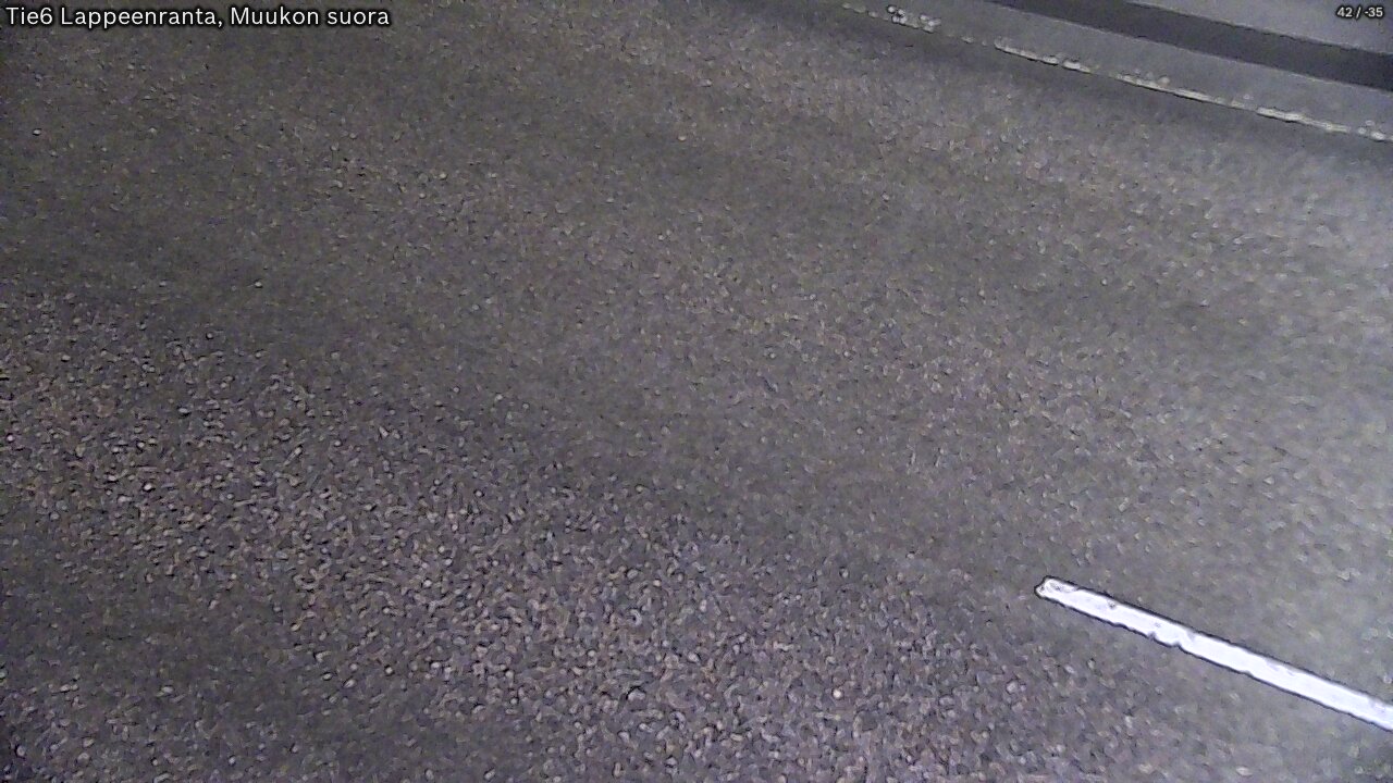 Weather Camera Image Road 6 Lappeenranta, Muukko straight, Lappeenranta, Etelä-Karjala