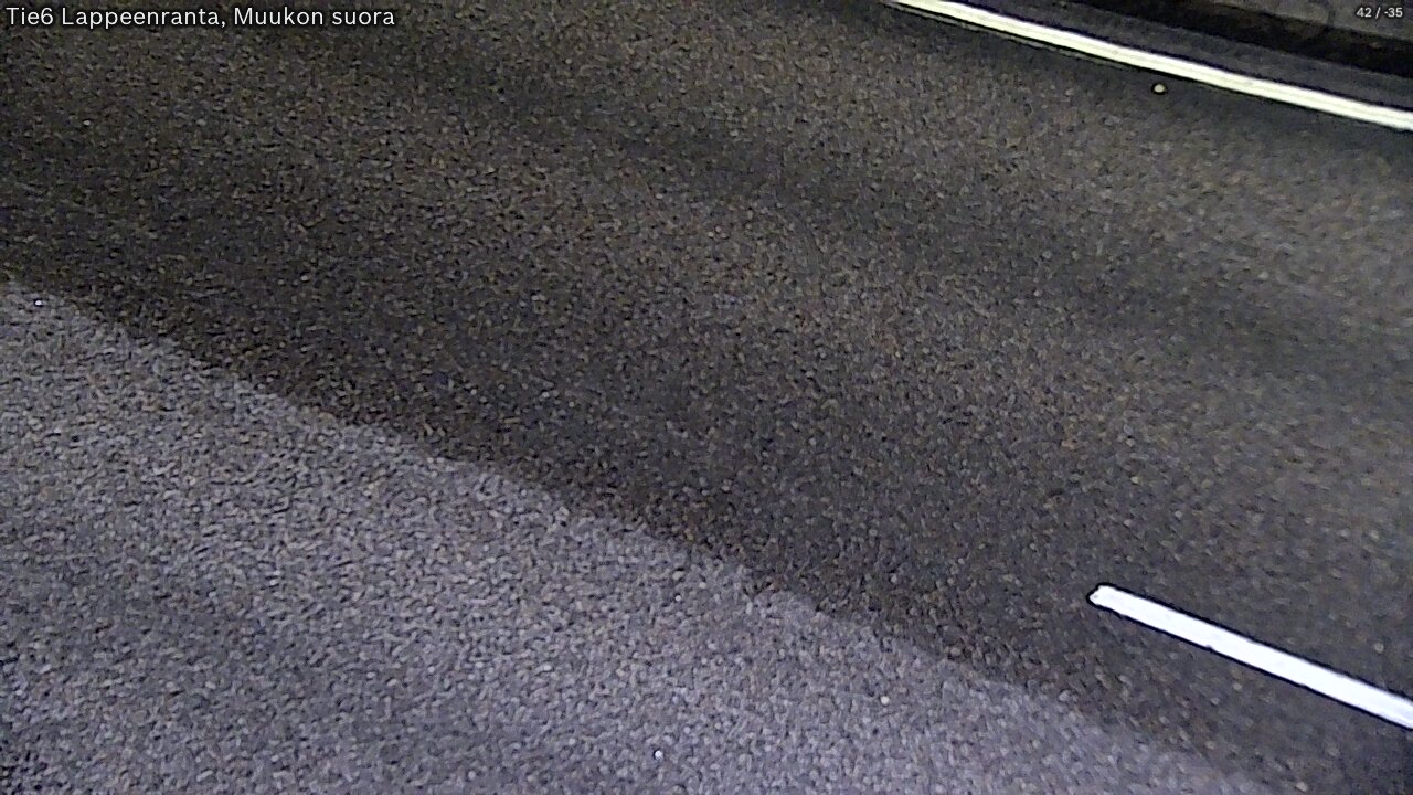 Weather Camera Image Road 6 Lappeenranta, Muukko straight, Lappeenranta, Etelä-Karjala