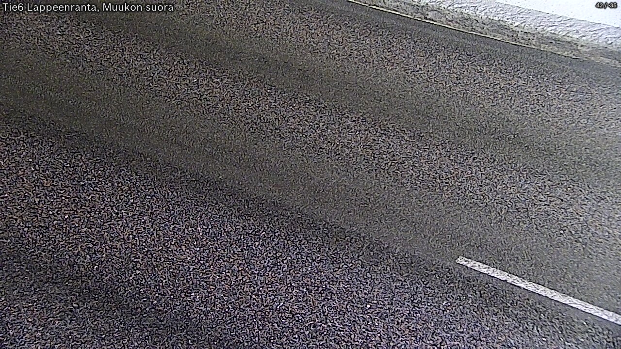 Weather Camera Image Road 6 Lappeenranta, Muukko straight, Lappeenranta, Etelä-Karjala