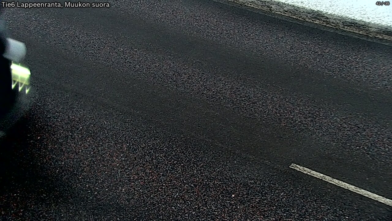 Weather Camera Image Road 6 Lappeenranta, Muukko straight, Lappeenranta, Etelä-Karjala
