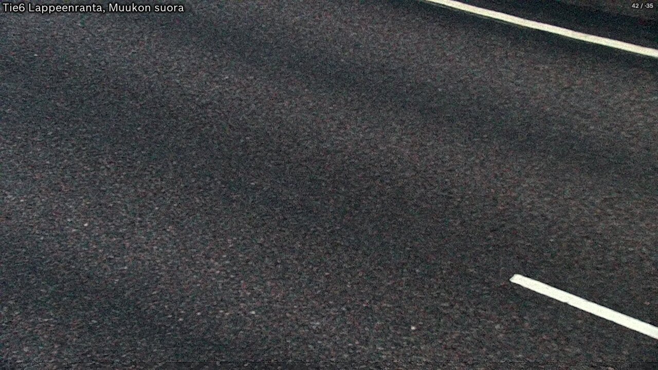 Weather Camera Image Road 6 Lappeenranta, Muukko straight, Lappeenranta, Etelä-Karjala