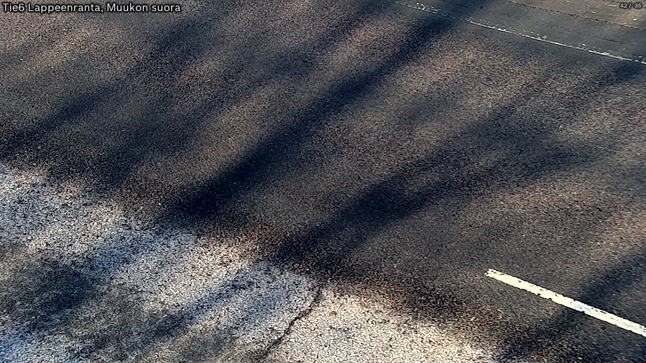 Weather Camera Image Road 6 Lappeenranta, Muukko straight, Lappeenranta, Etelä-Karjala