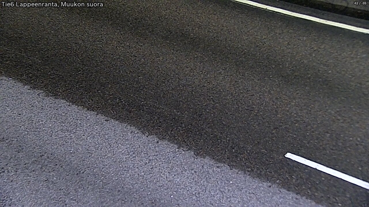 Weather Camera Image Road 6 Lappeenranta, Muukko straight, Lappeenranta, Etelä-Karjala