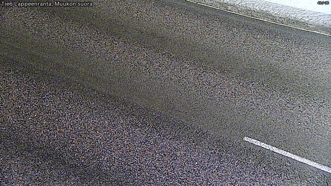 Weather Camera Image Road 6 Lappeenranta, Muukko straight, Lappeenranta, Etelä-Karjala