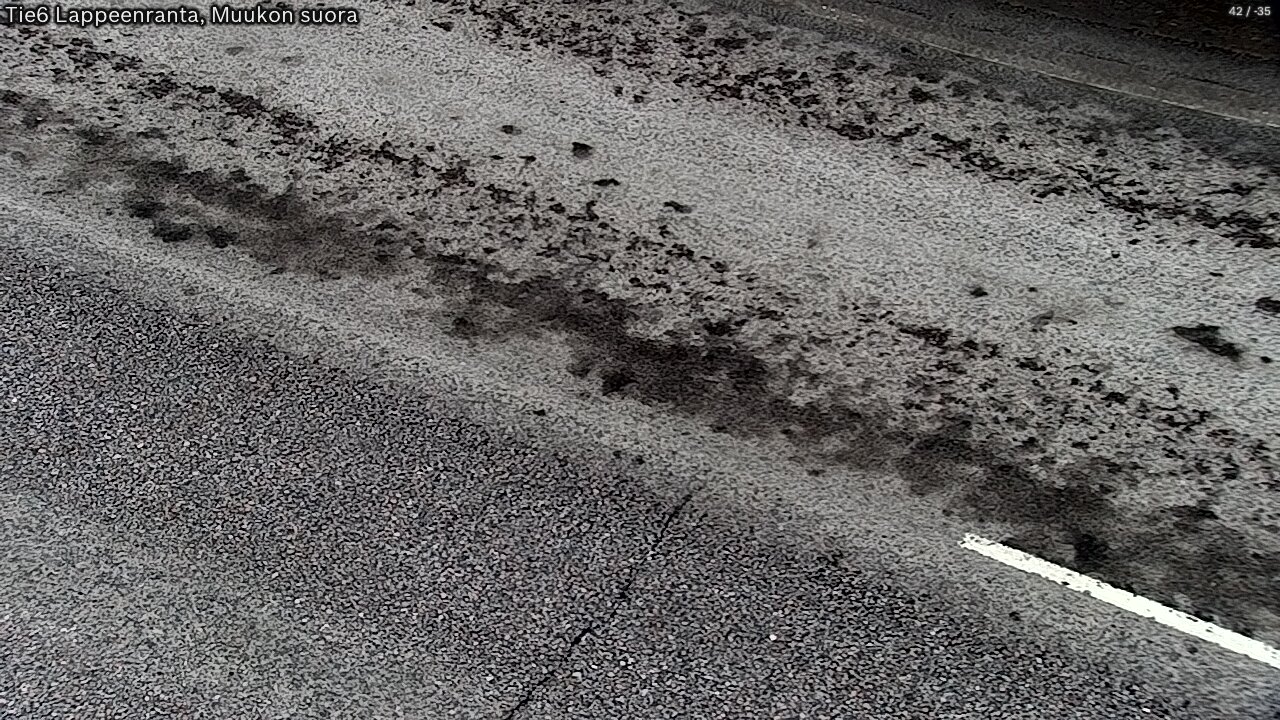 Weather Camera Image Road 6 Lappeenranta, Muukko straight, Lappeenranta, Etelä-Karjala