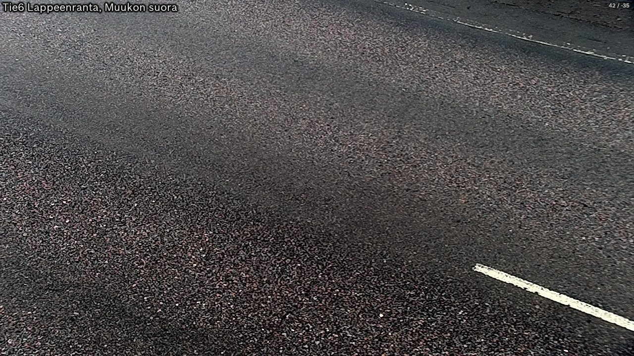 Weather Camera Image Road 6 Lappeenranta, Muukko straight, Lappeenranta, Etelä-Karjala