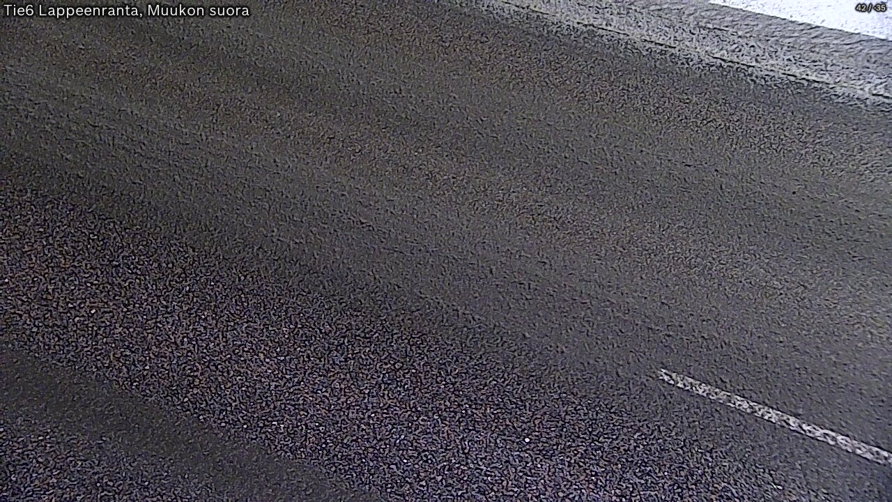 Weather Camera Image Road 6 Lappeenranta, Muukko straight, Lappeenranta, Etelä-Karjala