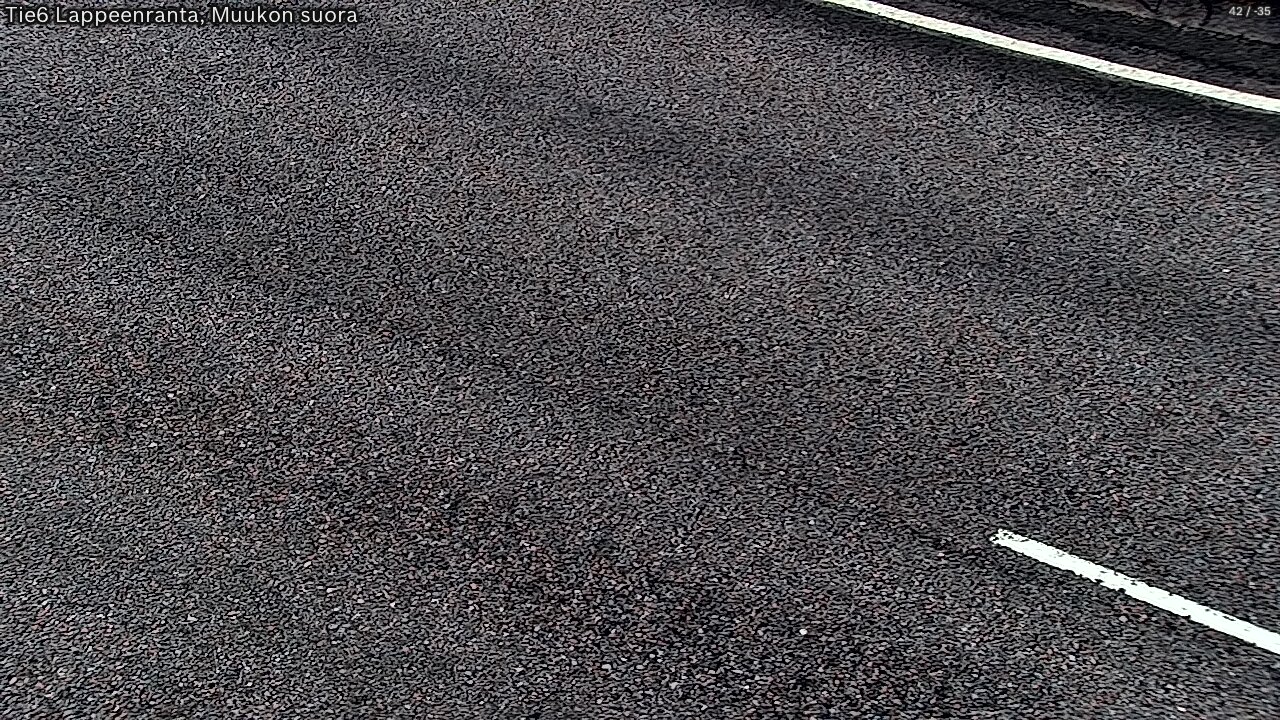 Weather Camera Image Tie 6 Villmanstrand, Muukko rakan, Lappeenranta, Etelä-Karjala