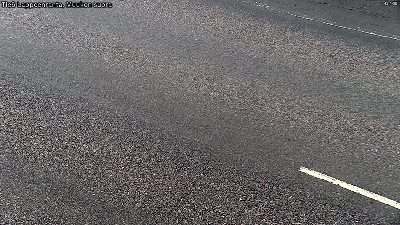 Weather Camera Image Road 6 Lappeenranta, Muukko straight, Lappeenranta, Etelä-Karjala