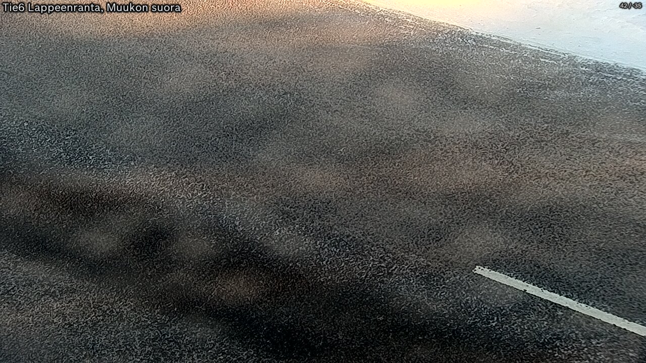 Weather Camera Image Road 6 Lappeenranta, Muukko straight, Lappeenranta, Etelä-Karjala
