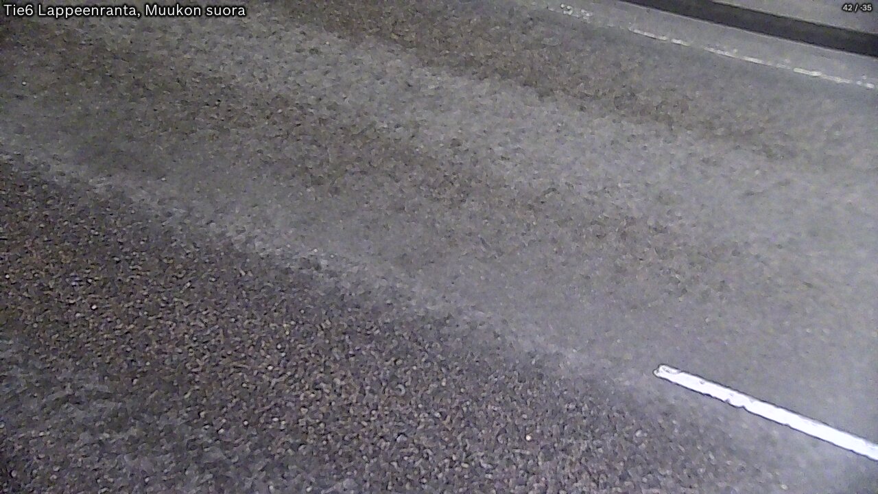 Weather Camera Image Road 6 Lappeenranta, Muukko straight, Lappeenranta, Etelä-Karjala