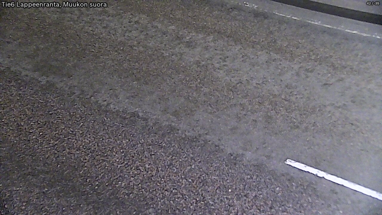 Weather Camera Image Road 6 Lappeenranta, Muukko straight, Lappeenranta, Etelä-Karjala