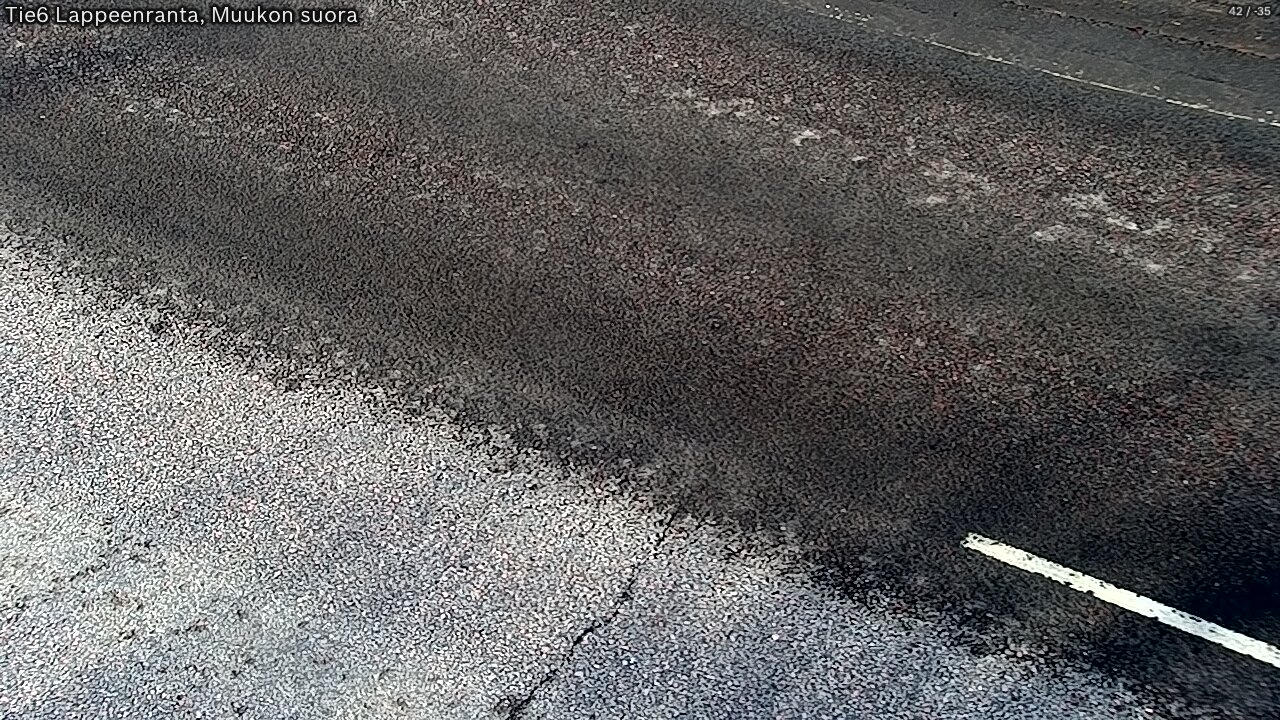 Weather Camera Image Road 6 Lappeenranta, Muukko straight, Lappeenranta, Etelä-Karjala