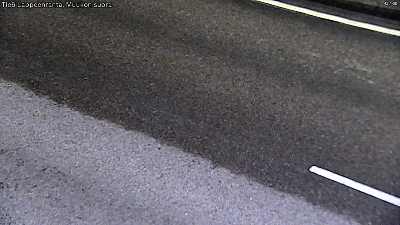 Weather Camera Image Road 6 Lappeenranta, Muukko straight, Lappeenranta, Etelä-Karjala