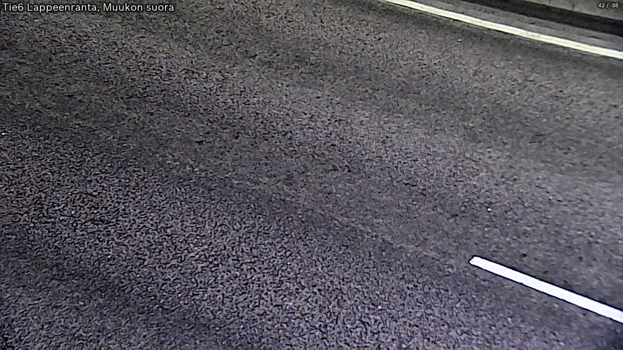 Weather Camera Image Road 6 Lappeenranta, Muukko straight, Lappeenranta, Etelä-Karjala